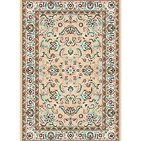 Ковер "OSCAR" 100*200 овал. - Q024A BEIGE/BEIGE