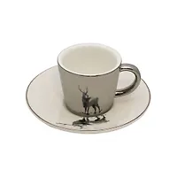 Кофейная пара JEWEL Mirror Silver, Олень 90мл "JEWEL" (ПС0004-25)