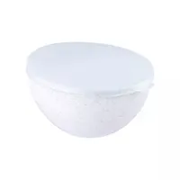 Миска Granite Полимербыт с крышкой 3л белый С69602