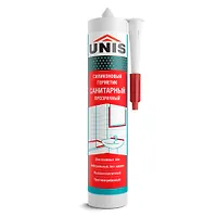 Герметик силиконовый UNIS N-85 санитарный прозрачный 300мл