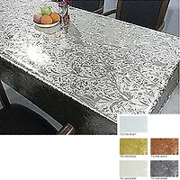 Клеенка столовая "MEGA GOLD Metallik" двухсторонняя 137см*20м