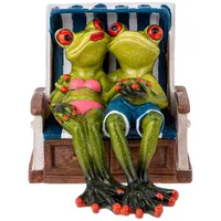 Фигурка декоративная "Лягушки на отдыхе" 16х11,2х11,2 см 146-2104