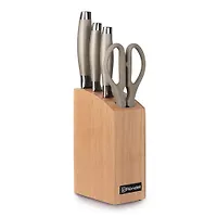 Набор ножей 3 шт + ножницы + блок Styler Rondell RD-1360 (MC)