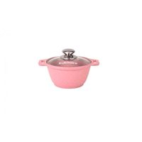 Кастрюля 1л со стеклянной крышкой,АП линия "Trendy style" (rose) "Kukmara"