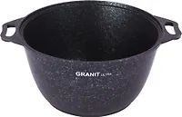 Кастрюля 4л со стекл. крышкой, АП линия "Granit ultra" (blue) "Kukmara"
