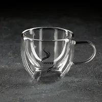 Кружка с двойными стенками "Дуо. coffee" 200 мл, 12,5х9х7,5 см арт.5208907 г.Екатеринбург