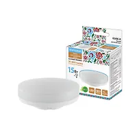 Лампа светодиодная GX53-15 Вт-230 В-6500 К-Э, h=26 мм, Народная (SQ0340-1576)