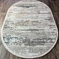 Ковер DECO (Турция) 2х3 овал 10132A NAVY-GREY