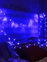 Гирлянда КОСМОС 50LED_B (синяя, 6,5м, 8 режимов мигания)