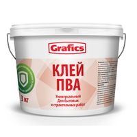Клей ПВА строительный "Grafics" 5кг.
