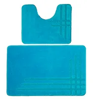Коврик для в/к DKTX Comfort Linea из 2 шт 60х100/50х60см 10мм (светло-голубой) 1/25