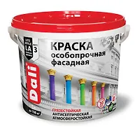 "DALI" краска фасадная особопрочная ,база А  - 5л. (20500)