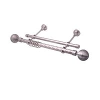 Карниз кованый LEGRAND d25/19 мм Твист 1,6м 2рядный Дюна серебро-матовое т/у ГП