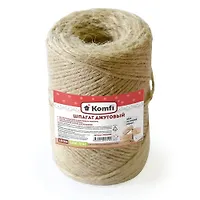 Шпагат джутовый, цилиндр, 2мм*100м, 1200 текс Komfi/40 HRD100C