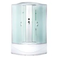 Душевая кабина 90*90*215  ER3509ТP -C3-RUS с крышей высок. поддон матовое стекло