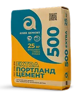 Цемент II/А-П 42,5Н (ГОСТ31108-2020) (М-500) 25кг "Азия Цемент" г.Никольск, паллет