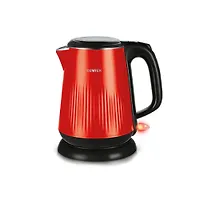 Чайник Centek CT-1025 (Red) металл 1.8л, 2200Вт, двойные стенки, кнопка откр. на ручке
