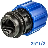 Муфта вн. резьба  25 x 1/2" (6125) TR-TB ПНД