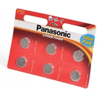 Элемент питания Panasonic Lithium Power CR2032EL/6BW CR2032 6 шт