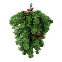 Еловое украшение К1-40 Капля с ягодами и шишками 0,4 м (25)