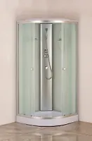 Душ.кабина HDKU100100LF LOW NEW 100х100х215 без г/м, рифл.зад.стекла,рифл.перед.стекла,низ.