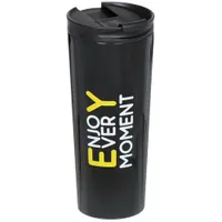 Термокружка нержавеющая сталь, 0.45 л, Daniks, черная, SL-NT014E-BLK-logo1 (327066)
