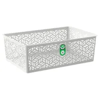 Корзинка универсальная "Linden" 4,3л, 290х190х95мм (светло-серый) 3133