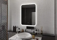 ЗЕРКАЛО Glamour Led 600x800 со скрытой подсветкой, с подогревом