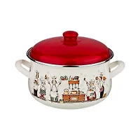 Кастрюля agness эмалированная, серия bellisimo 2,4л диаметр=18 см высота=10,5 см 951-021