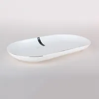 Блюдо овальное 32 см, снежная королева LTBH-P1932TJ-A
