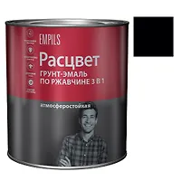 Грунт-эмаль по ржавчине алкидная 2,7 кг. "РАСЦВЕТ" черная (5250)