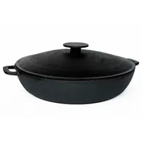 Жаровня чугунная с двумя ручками и чугунной крышкой д.300 ТМ Гардарика