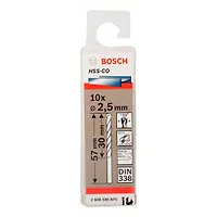 10 HSS-CO сверл 2.5 мм
