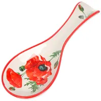 Подставка для ложки, доломит, фигурная, 24.7х9 см, Daniks, Алый мак (455661)