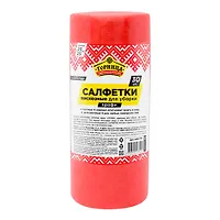 Салфетки вискозные "ПРОФИ", 25*25 см, красные, 30 шт. в рулоне, «ГОРНИЦА» (406-179)