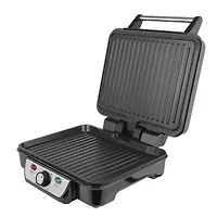 Контактный гриль Centek CT-1463, 1800 Вт 2 жаровни <280х230мм>, антипригар, нерж отдел