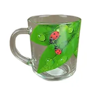 Кружка для чая 250 мл. арт.335-Д (Живая природа.Зеленый лист)