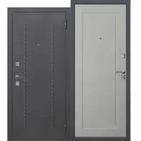 Дверь мет. Dominanta муар Ясень серый эмаль 960 правая (Россия)