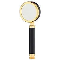 Лейка душевая GOLD, алюминий, чёрный/золото, 1/2", блистер ARGO (AGD 20.1109M B)