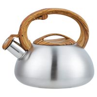 WEBBER BE-0600 Чайник из нерж.стали 2.5л,со свистком,сатин(12)
