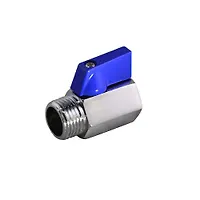 Кран шар.мини  для воды 1/2" г/ш флажок хром CTM CWMFM012