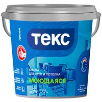 Краска В/Д МОЮЩАЯСЯ СУПЕРБЕЛАЯ 0,9л.(18 шт.) "Профи" ТЕКС