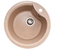 Мойка GranAlliance G-12   (d-485 мм) песочная с сифоном