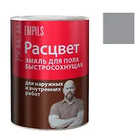Эмаль для пола быстросохнущая Расцвет серый 1,9 кг