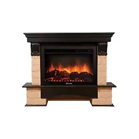 Портал Firelight Forte 30S, камень бежевый шпон венге