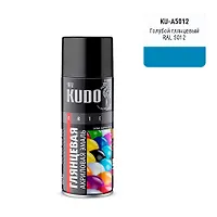Эмаль универсальная акриловая RAL 5012 голубая высокоглянцевая "КУДО" KU-A5012
