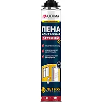 Пена монтажная Ultima PRO 65 OPTIMUM, проф ВСЕСЕЗОННАЯ 780мл