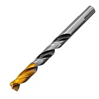 Сверло спиральное по металлу 11 x 142мм, Р6М5, Golden Tip, многогранная заточка// Denzel арт.718286