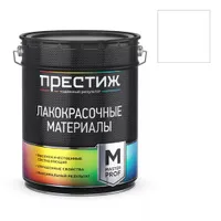Грунт-эмаль по ржавчине БЫСТРОСОХНУЩАЯ белый 18 кг. "ПРЕСТИЖ"