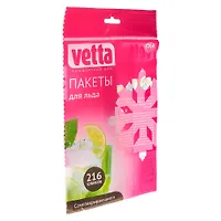 VETTA Пакеты для льда самозакрывающиеся, полиэтилен, 216 кубиков, 25мкм арт. 438-067